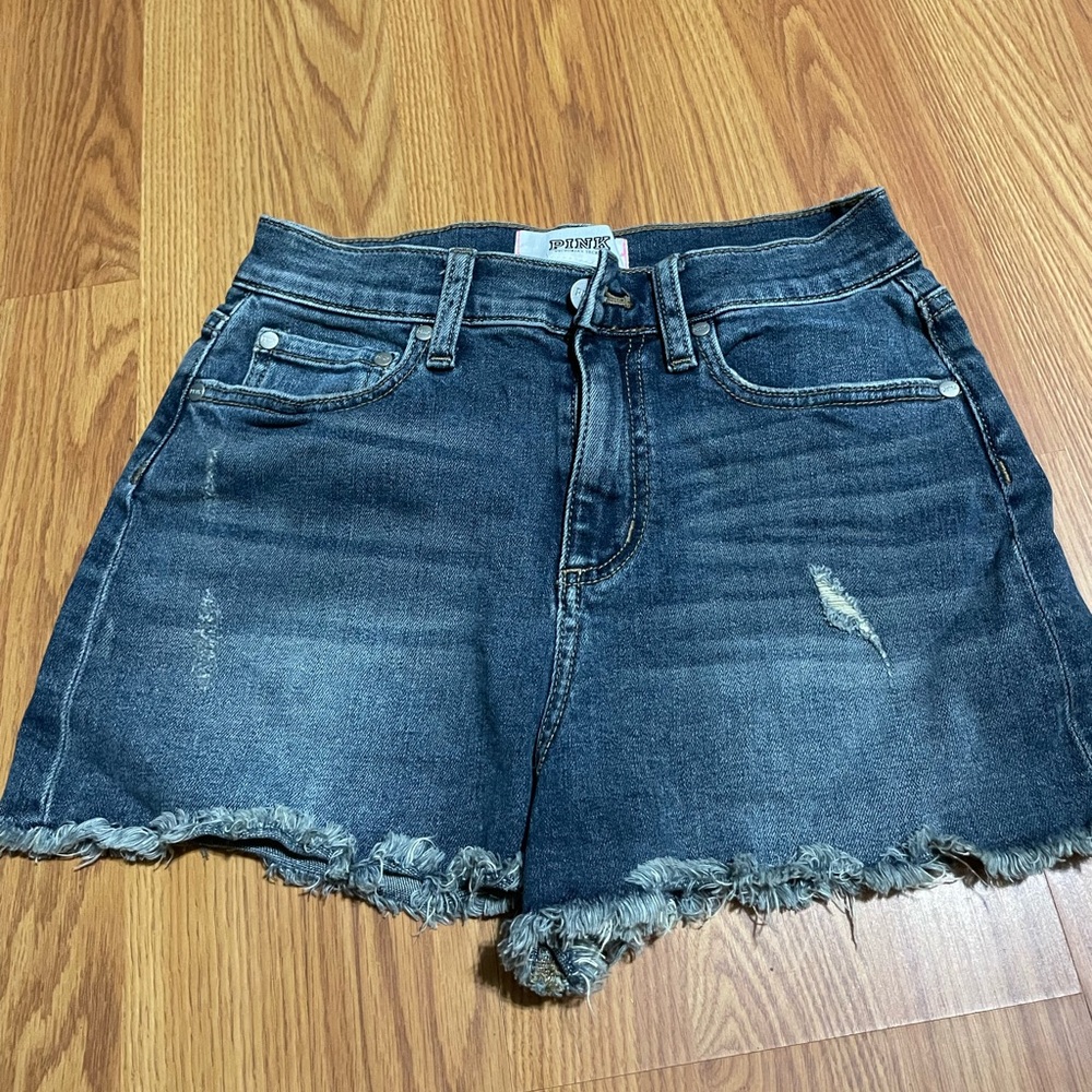 Victoria Secret Pink Jean Shorts Size 2